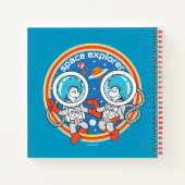 Dr. Seuss | Kaddet One Cadet Two Space Explorer Notizblock (Rückseite)