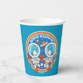 Dr. Seuss | Kaddet One Cadet Two Space Explorer Pappbecher (Rückseite)