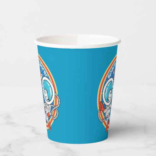 Dr. Seuss | Kaddet One Cadet Two Space Explorer Pappbecher (Links)