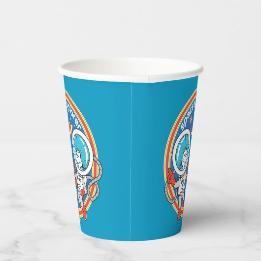 Dr. Seuss | Kaddet One Cadet Two Space Explorer Pappbecher (Rechts)