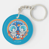 Dr. Seuss | Kaddet One Cadet Two Space Explorer Schlüsselanhänger (Rückseite)