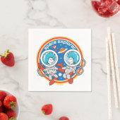 Dr. Seuss | Kaddet One Cadet Two Space Explorer Serviette (Beispiel)