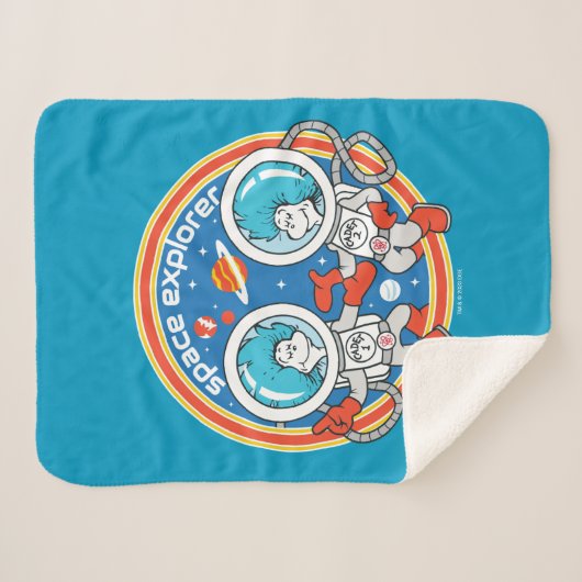 Dr. Seuss | Kaddet One Cadet Two Space Explorer Sherpadecke (Vorderseite (Horizontal))