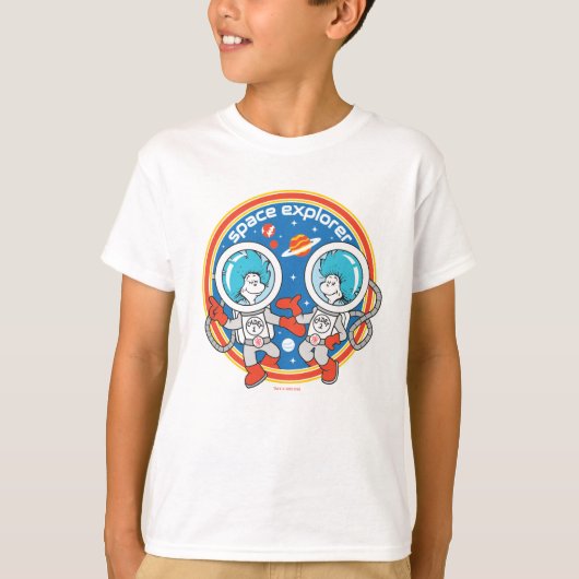 Dr. Seuss | Kaddet One Cadet Two Space Explorer T-Shirt (Vorderseite)