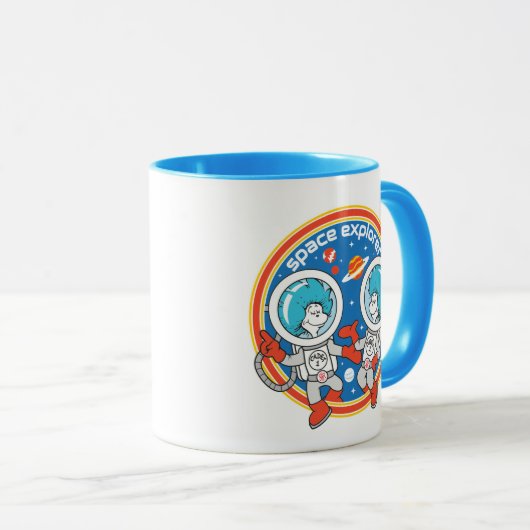 Dr. Seuss | Kaddet One Cadet Two Space Explorer Tasse (VorderseiteRechts)