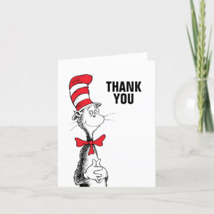 Dr. Seuss Kater im Hut Geburtstags-Dankeschön Dankeskarte