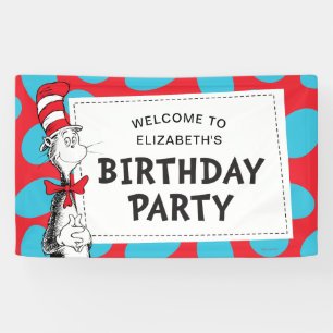 Dr. Seuss   Kater im Hut Geburtstagsfeier Banner