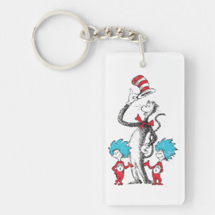 Dr. Seuss Kater mit Hut, Ding Eins & Ding Zwei Schlüsselanhänger