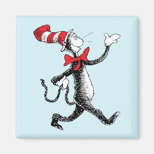 Dr. Seuss   Kater mit Hut Kater Spaziergang Magnet