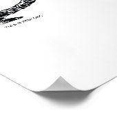 Dr. Seuss | Katze im geschriebenen Namen Poster (Ecke)