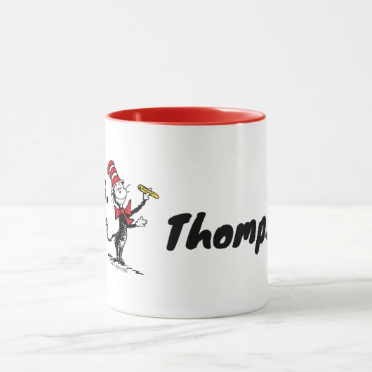 Dr. Seuss | Katze im Gezeichnet Namen Tasse (Zentrum)