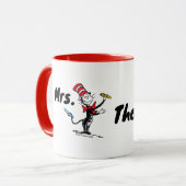 Dr. Seuss | Katze im Gezeichnet Namen Tasse (Vorderseite Links)