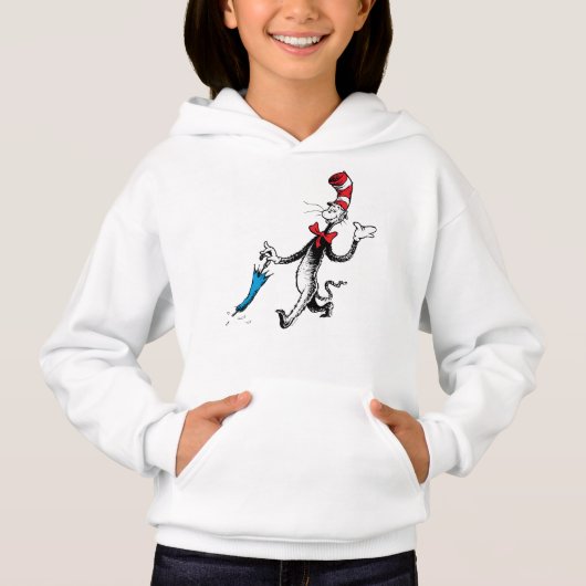 Dr. Seuss | Katze im Hat-Regenschirm Hoodie (Vorderseite)