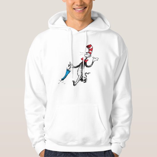 Dr. Seuss | Katze im Hat-Regenschirm Hoodie (Vorderseite)