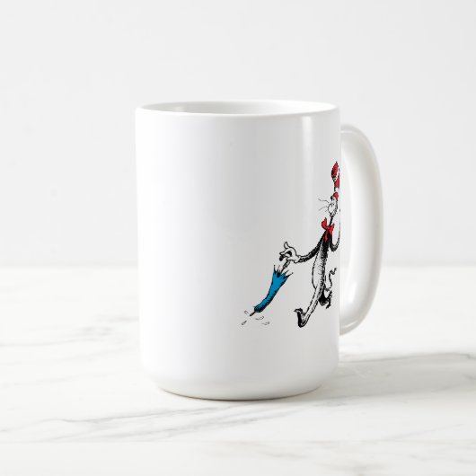 Dr. Seuss | Katze im Hat-Regenschirm Kaffeetasse (VorderseiteRechts)
