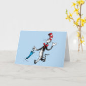 Dr. Seuss | Katze im Hat-Regenschirm Karte (Gelbe Blume)