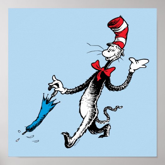 Dr. Seuss | Katze im Hat-Regenschirm Poster (Vorne)