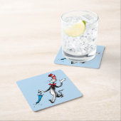 Dr. Seuss | Katze im Hat-Regenschirm Rechteckiger Pappuntersetzer (Vor Ort)