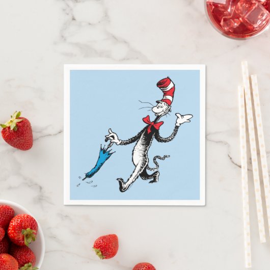 Dr. Seuss | Katze im Hat-Regenschirm Serviette (Beispiel)