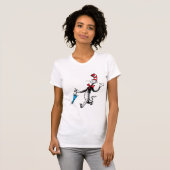 Dr. Seuss | Katze im Hat-Regenschirm T-Shirt (Vorne ganz)