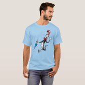Dr. Seuss | Katze im Hat-Regenschirm T-Shirt (Vorne ganz)