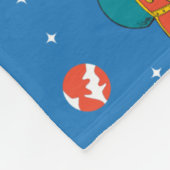 Dr. Seuss | Katze im Hat Space Muster Fleecedecke (Ecke)