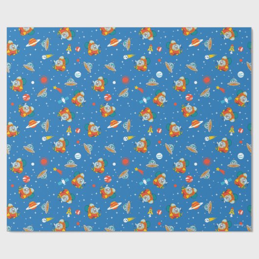 Dr. Seuss | Katze im Hat Space Muster Geschenkpapier (Flach)