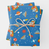 Dr. Seuss | Katze im Hat Space Muster Geschenkpapier Set (Beispiel)