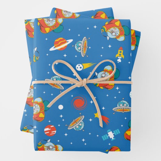 Dr. Seuss | Katze im Hat Space Muster Geschenkpapier Set (Beispiel)