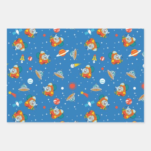 Dr. Seuss | Katze im Hat Space Muster Geschenkpapier Set (Vorderseite)