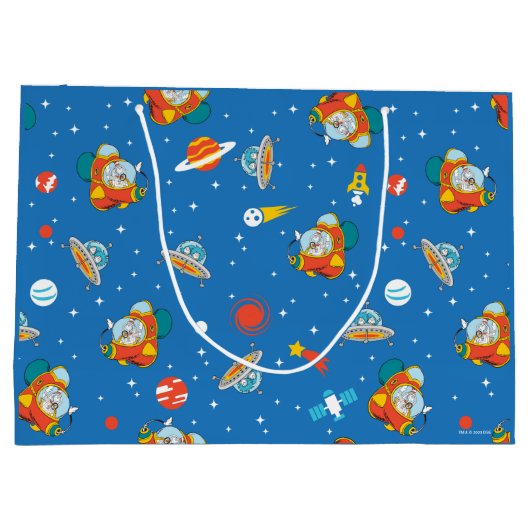 Dr. Seuss | Katze im Hat Space Muster Große Geschenktüte (Rückseite)