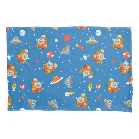 Dr. Seuss | Katze im Hat Space Muster Kissenbezug (Vorderseite)