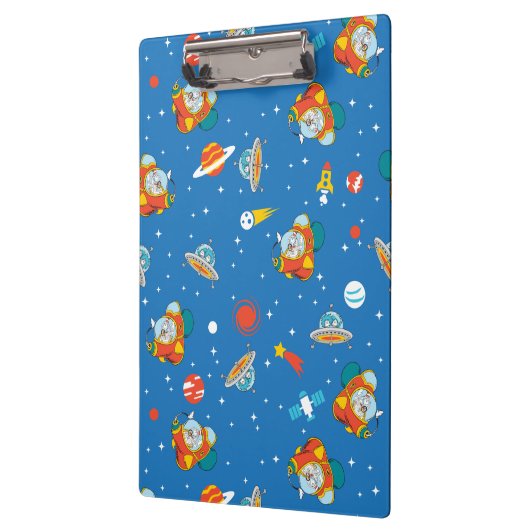 Dr. Seuss | Katze im Hat Space Muster Klemmbrett (Links)