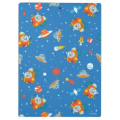 Dr. Seuss | Katze im Hat Space Muster Klemmbrett (Rückseite)