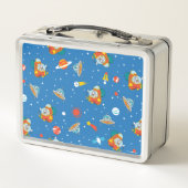 Dr. Seuss | Katze im Hat Space Muster Metall Brotdose (Rückseite)