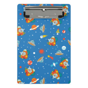 Dr. Seuss Katze im Hat Space Muster Mini Klemmbrett