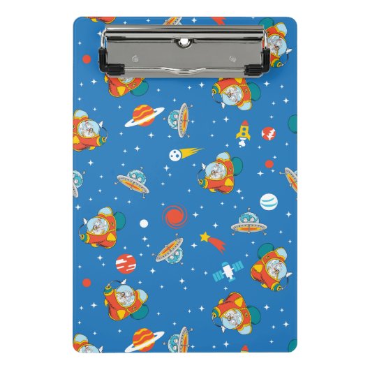 Dr. Seuss | Katze im Hat Space Muster Mini Klemmbrett (Vorderseite)