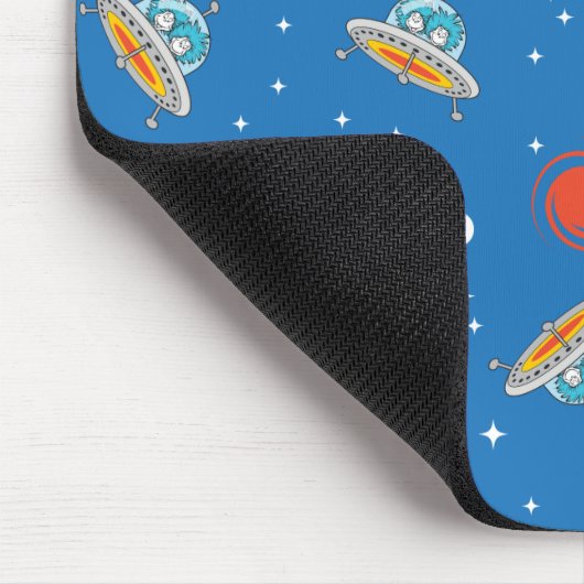 Dr. Seuss | Katze im Hat Space Muster Mousepad (Ecke)