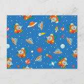 Dr. Seuss | Katze im Hat Space Muster Postkarte (Vorderseite)