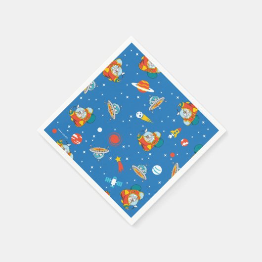 Dr. Seuss | Katze im Hat Space Muster Serviette (Ecke)