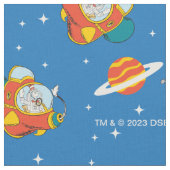 Dr. Seuss | Katze im Hat Space Muster Stoff (Nahaufnahme)