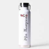 Dr. Seuss | Katze im Hat-Symbol-Individuelle Name Trinkflasche (Vorne)