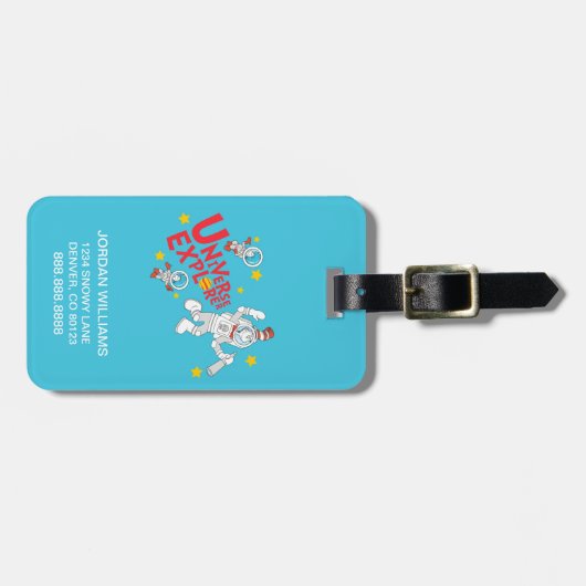 Dr. Seuss | Katze im Hat Universe Explorer Gepäckanhänger (Vorderseite horizontal)