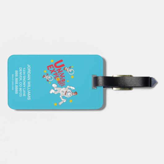 Dr. Seuss | Katze im Hat Universe Explorer Gepäckanhänger (Rückseite horizontal)