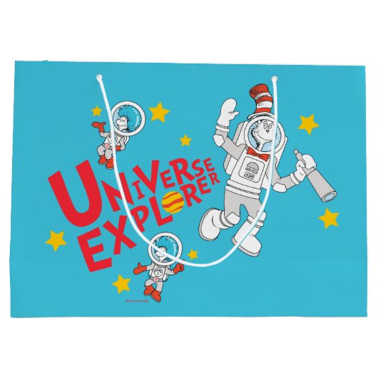 Dr. Seuss | Katze im Hat Universe Explorer Große Geschenktüte (Rückseite)
