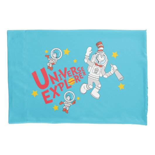 Dr. Seuss | Katze im Hat Universe Explorer Kissenbezug (Vorderseite)