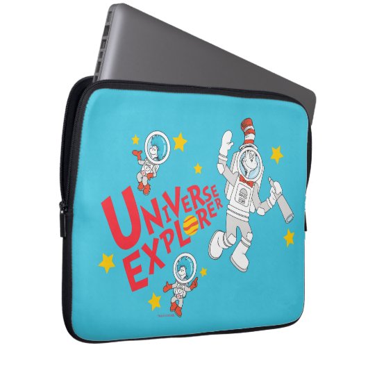Dr. Seuss | Katze im Hat Universe Explorer Laptopschutzhülle (Vorne Rechts)