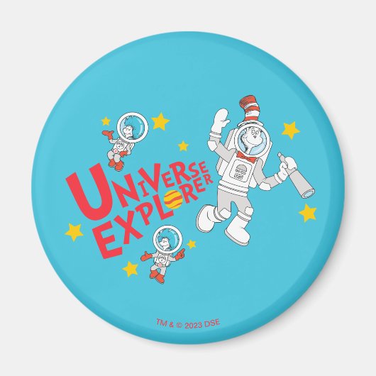 Dr. Seuss | Katze im Hat Universe Explorer Magnet (Vorne)