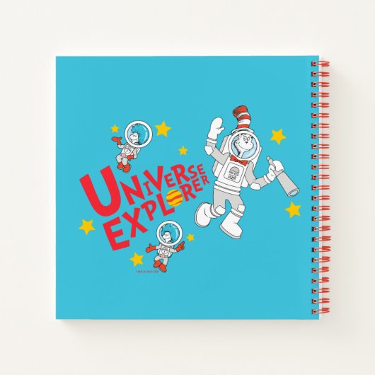Dr. Seuss | Katze im Hat Universe Explorer Notizblock (Rückseite)