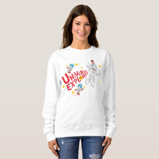 Dr. Seuss | Katze im Hat Universe Explorer Sweatshirt (Vorne ganz)